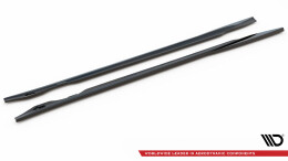 Seitenschweller Ansatz Cup Leisten V.1 passend für Audi e-Tron GT / RS GT Mk1 schwarz Hochglanz