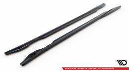 Seitenschweller Ansatz Cup Leisten V.1 passend für Audi e-Tron GT / RS GT Mk1 schwarz Hochglanz