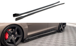 Seitenschweller Ansatz Cup Leisten V.2 passend für Audi e-Tron GT / RS GT Mk1 schwarz Hochglanz