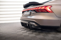 Heck Ansatz Diffusor passend für Audi e-Tron GT / RS GT Mk1 schwarz Hochglanz