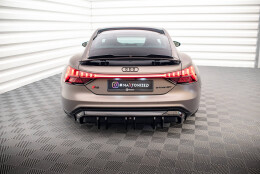 Heck Ansatz Diffusor passend für Audi e-Tron GT / RS GT Mk1 schwarz Hochglanz