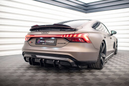 Street+ Heck Ansatz Diffusor passend für Audi e-Tron GT / RS GT Mk1 schwarz Hochglanz