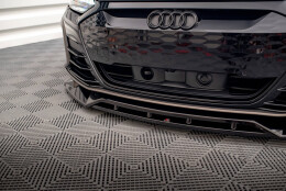 Cup Spoilerlippe Front Ansatz V.2 passend für Audi e-Tron GT / RS GT Mk1 schwarz Hochglanz