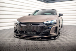 Cup Spoilerlippe Front Ansatz V.2 passend für Audi e-Tron GT / RS GT Mk1 schwarz Hochglanz