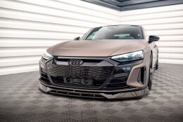 Cup Spoilerlippe Front Ansatz V.3 passend für Audi e-Tron GT / RS GT Mk1 schwarz Hochglanz