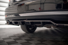 Mittlerer Cup Diffusor DTM Look Heck Ansatz für BMW 3er GT F34 schwarz Hochglanz