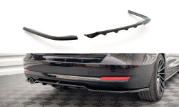 Mittlerer Cup Diffusor Heck Ansatz DTM Look passend für BMW 3er GT F34 schwarz Hochglanz