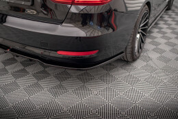 Mittlerer Cup Diffusor Heck Ansatz DTM Look passend für BMW 3er GT F34 schwarz Hochglanz