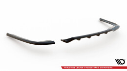 Mittlerer Cup Diffusor Heck Ansatz DTM Look passend für BMW 3er GT F34 schwarz Hochglanz