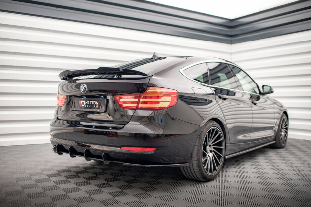 Street Pro Heckschürze Heck Ansatz Diffusor passend für BMW 3er GT F34 schwarz-rot