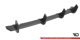 Street Pro Heckschürze Heck Ansatz Diffusor passend für BMW 3er GT F34 schwarz-rot
