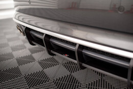 Street Pro Heckschürze Heck Ansatz Diffusor passend für Audi S5 Coupe / Sportback F5 SCHWARZ