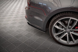 Street Pro Heck Ansatz Flaps Diffusor passend für Audi S5 Sportback F5 SCHWARZ