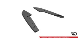 Street Pro Heck Ansatz Flaps Diffusor passend für Audi S5 Sportback F5 SCHWARZ