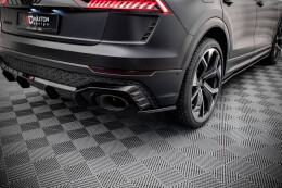 Heck Ansatz Flaps Diffusor V.2 für Audi RSQ8 Mk1 schwarz Hochglanz