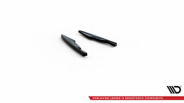 Heck Ansatz Flaps Diffusor V.2 passend für Audi RSQ8 Mk1 schwarz Hochglanz