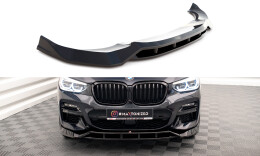 Street+ Spoilerlippe Front Ansatz V.2 passend für BMW X3 M40d / M40i / M-Paket G01 schwarz Hochglanz