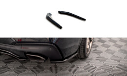 Heck Ansatz Flaps Diffusor für BMW X3 M40d G01 schwarz Hochglanz