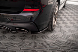 Heck Ansatz Flaps Diffusor passend für BMW X3 M40i / M40d G01 schwarz Hochglanz