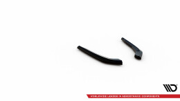 Heck Ansatz Flaps Diffusor passend für BMW X3 M40i / M40d G01 schwarz Hochglanz