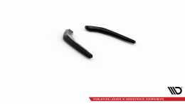 Heck Ansatz Flaps Diffusor passend für BMW X3 M40i / M40d G01 schwarz Hochglanz