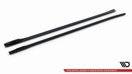 Seitenschweller Ansatz Cup Leisten V.2 passend für BMW X3 M40d / M40i / M-Paket G01 schwarz Hochglanz