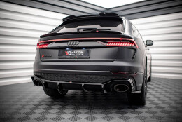 Heck Ansatz Diffusor passend für Audi RSQ8 Mk1 schwarz Hochglanz