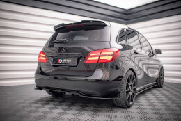 Heck Spoiler Aufsatz Abrisskante passend für Mercedes B W246 FL schwarz Hochglanz