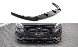 Cup Spoilerlippe Front Ansatz für Mercedes-Benz B W246 Facelift schwarz Hochglanz
