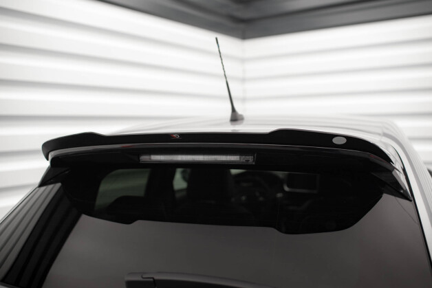 Heck Spoiler Aufsatz Abrisskante V.2 passend für Peugeot 208 Mk2 schwarz Hochglanz