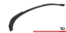 Street Pro Spoilerlippe Front Ansatz + Flaps V.1 passend für Ford Fiesta ST Mk6 schwarz Hochglanz