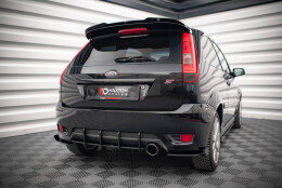 Street Pro Heckschürze Heck Ansatz Diffusor passend für Ford Fiesta ST Mk6 SCHWARZ