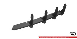Street Pro Heckschürze Heck Ansatz Diffusor passend für Ford Fiesta ST Mk6 SCHWARZ