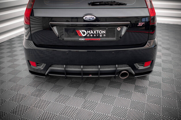 Street Pro Heck Ansatz Flaps Diffusor passend für Ford Fiesta ST Mk6 SCHWARZ