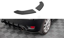 Street Pro Heck Ansatz Flaps Diffusor passend für Ford Fiesta ST Mk6 SCHWARZ