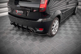 Street Pro Heck Ansatz Flaps Diffusor passend für Ford Fiesta ST Mk6 SCHWARZ