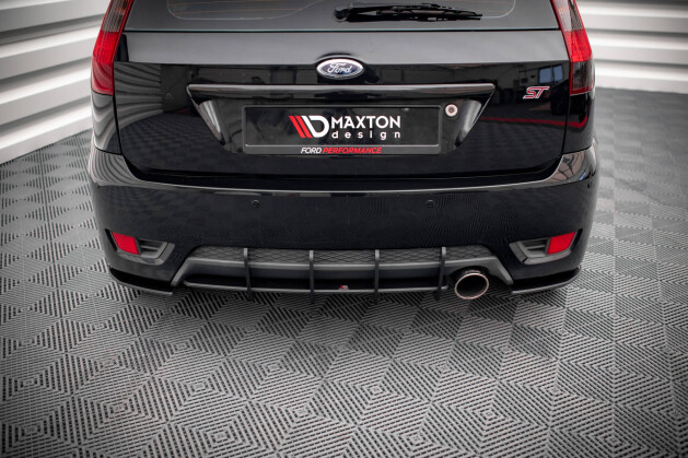 Street Pro Heck Ansatz Flaps Diffusor für Ford Fiesta ST Mk6 ROT