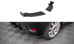 Street Pro Heck Ansatz Flaps Diffusor + Flaps für Ford Fiesta ST Mk6 schwarz Hochglanz