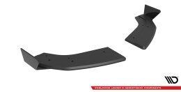 Street Pro Heck Ansatz Flaps Diffusor passend für Ford Fiesta ST Mk6 rot+ Hochglanz Flaps