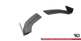 Street Pro Heck Ansatz Flaps Diffusor passend für Ford Fiesta ST Mk6 rot+ Hochglanz Flaps
