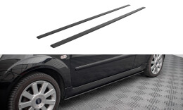 Street Pro Seitenschweller Ansatz Cup Leisten passend für Ford Fiesta ST Mk6 SCHWARZ