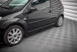 Street Pro Seitenschweller Ansatz Cup Leisten passend für Ford Fiesta ST Mk6 rot