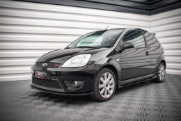 Street Pro Seitenschweller Ansatz Cup Leisten passend für Ford Fiesta ST Mk6 SCHWARZ+ HOCHGLANZ FLAPS