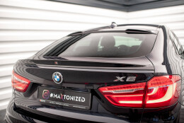 3D Heck Spoiler Aufsatz Abrisskante V.2 passend für BMW X6 F16 M-Paket / X6 M F86 schwarz Hochglanz
