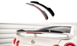 Heck Spoiler Aufsatz Abrisskante passend für Nissan GTR R35 Facelift schwarz Hochglanz