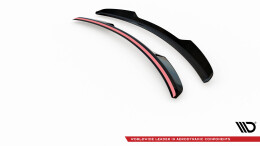 Heck Spoiler Aufsatz Abrisskante passend für Nissan GTR R35 Facelift schwarz Hochglanz