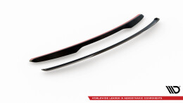 Heck Spoiler Aufsatz Abrisskante passend für Nissan GTR R35 Facelift schwarz Hochglanz