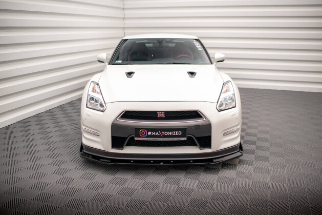 Cup Spoilerlippe Front Ansatz + Flaps für Nissan GTR R35 Facelift