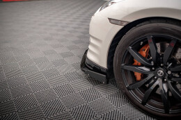 Cup Spoilerlippe Front Ansatz + Flaps für Nissan GTR R35 Facelift
