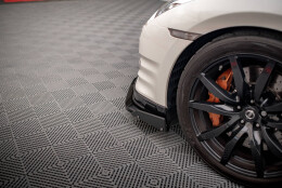 Cup Spoilerlippe Front Ansatz + Flaps passend für Nissan GTR R35 Facelift